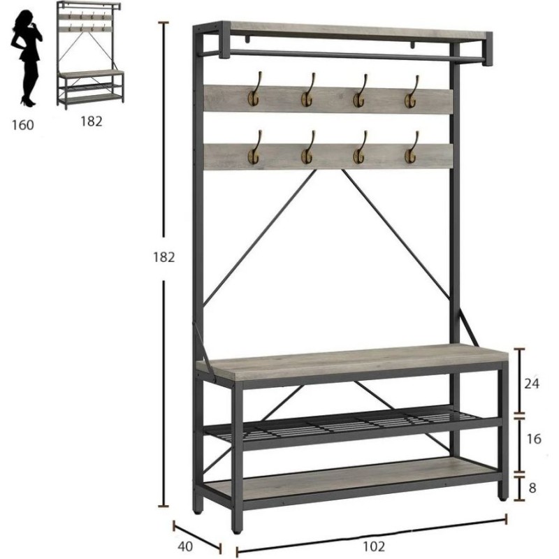 Вішалка для взуття лава для зберігання