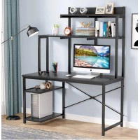 Комп'ютерний стіл для домашнього офісу з полицями