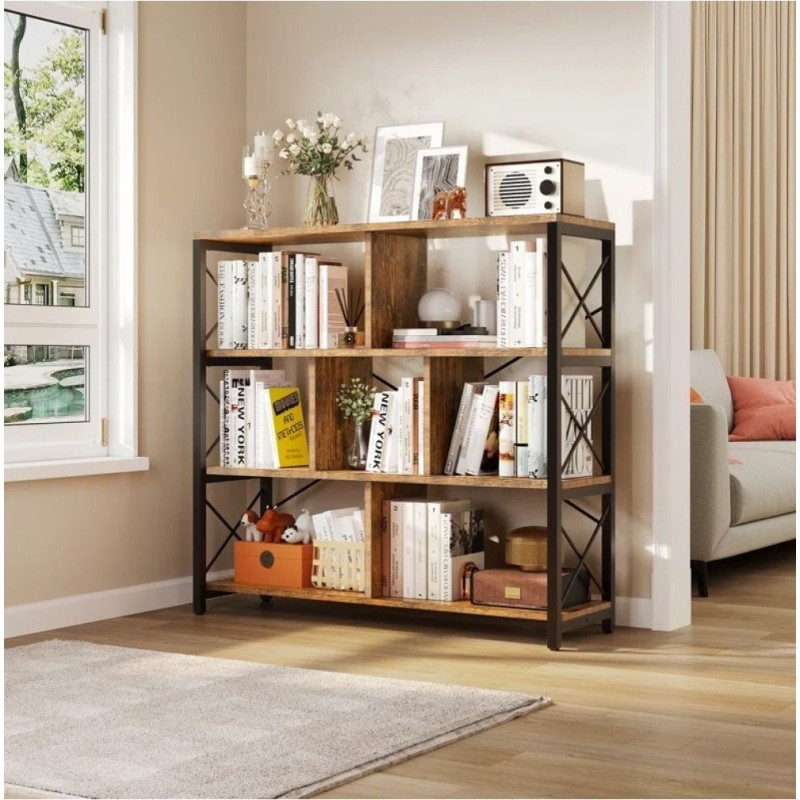 Стелаж Miyashiro — 7 відкритих полиць, ідеальна місткість