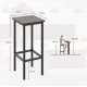 Набір барних стільців Gymax — 4 шт, висота 66 см (без спинки)
