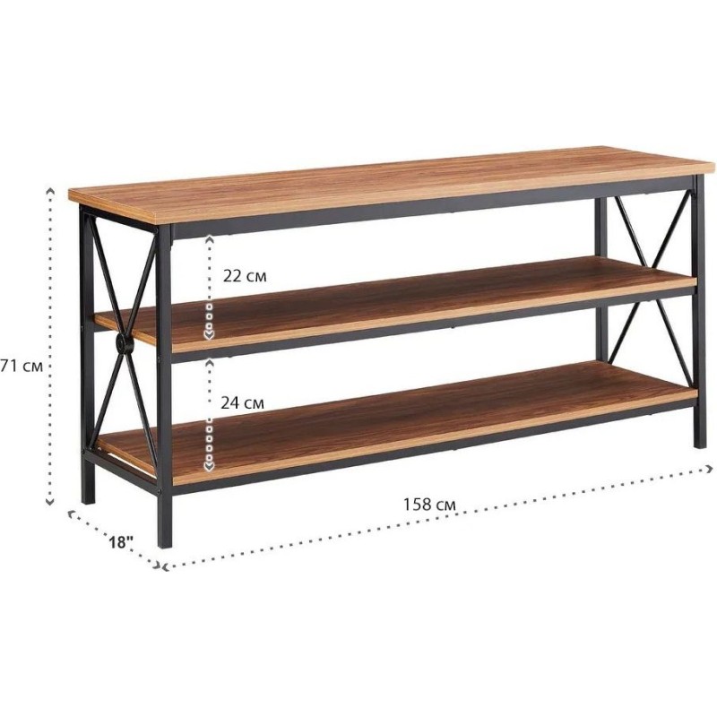Metal Etagere TV Stand – ТВ-тумба до 70”