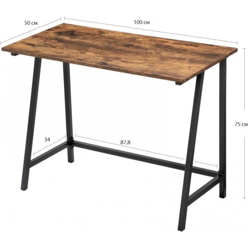 Письмовий стіл Waynoka — 100×50×75 см, стиль Loft