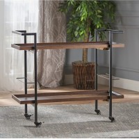 Modern 2-tier bar cart Gerard