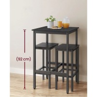 Барний стіл із металевим каркасом. Невеликий кухонний стіл, високий паб-стіл для вітальні.