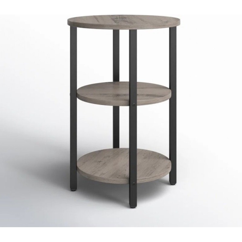 Круглий столик Mauch — 3-ярусні полиці, 60 × 40 см