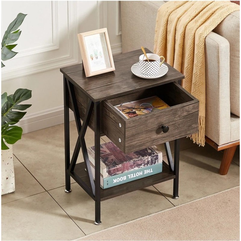 Високі тумбочки Kempst – 55×40×30 см, X-акцент