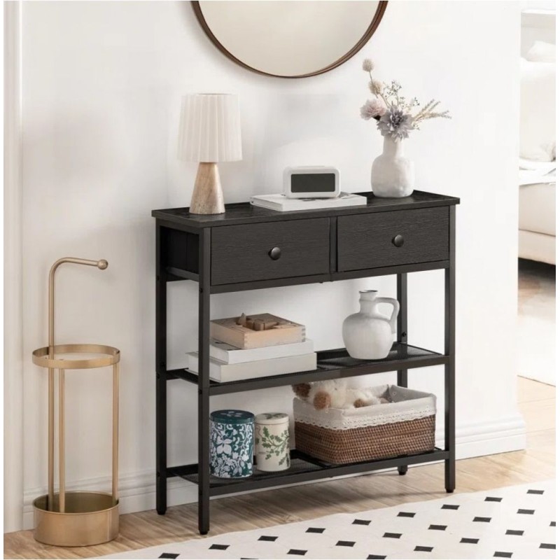 Консольний стіл з ящиками (75×75×24 см)