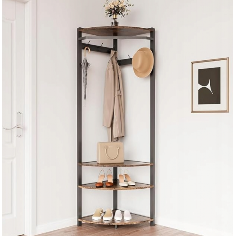 Передпокій кутовий з 6 вішалками та полицею для взуття