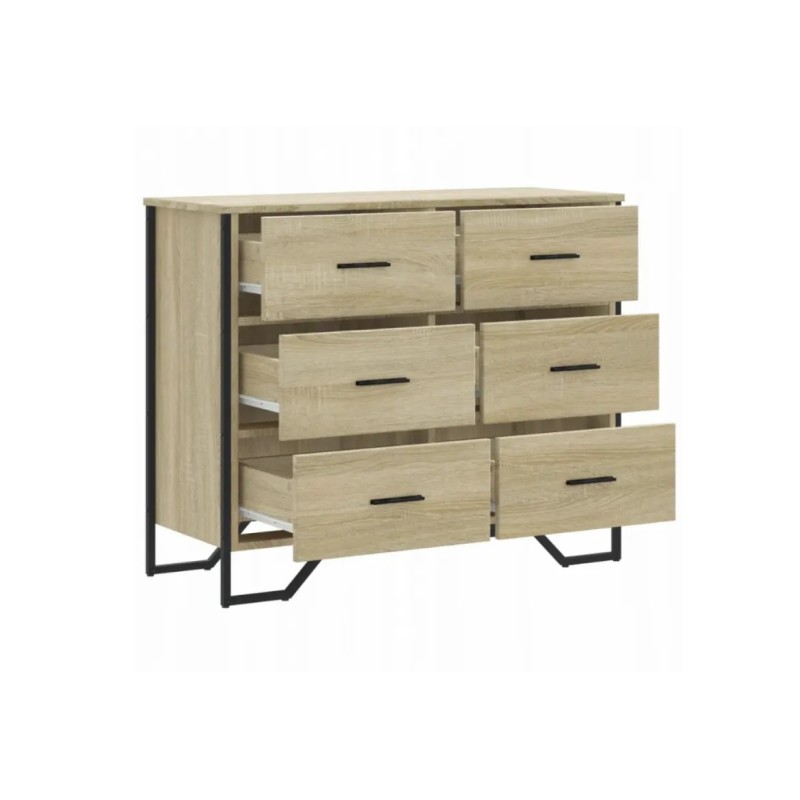 Комод  91×35,5×74,5 см — надійний та просторий комод від MSM