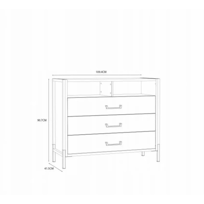 Комод HUD  — місткий і стильний комод для спальні чи вітальні