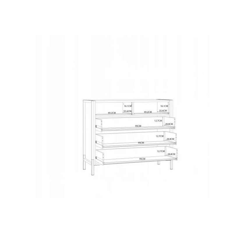 Комод HUD  — місткий і стильний комод для спальні чи вітальні