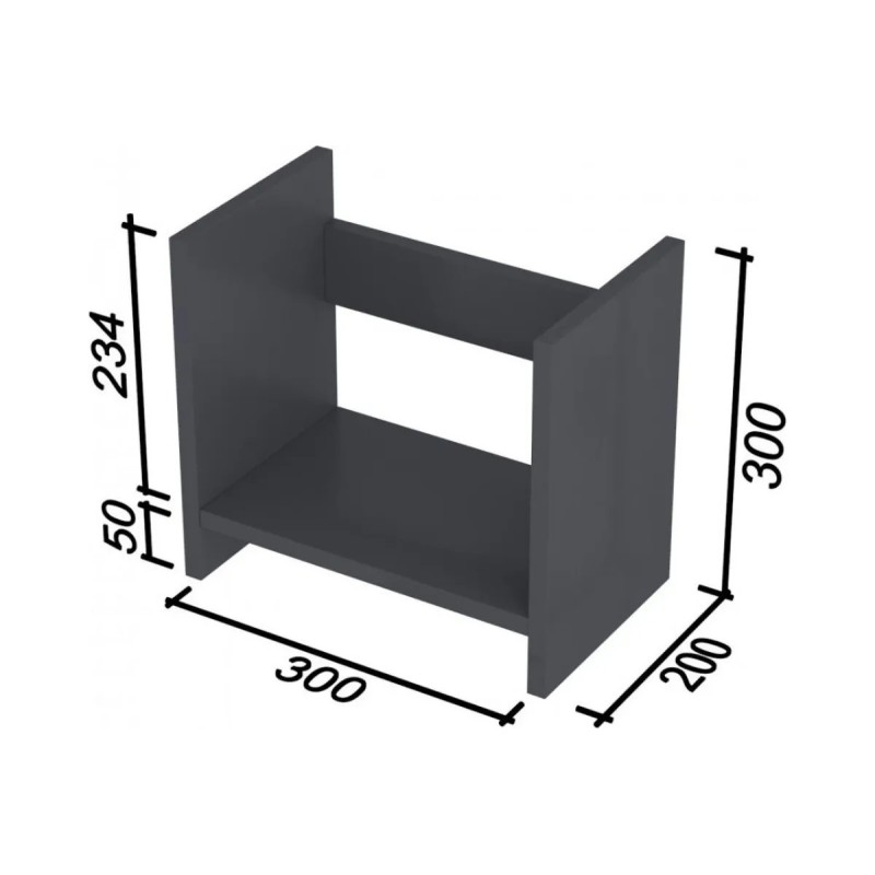Надставка для столу NS-8 , антрацит