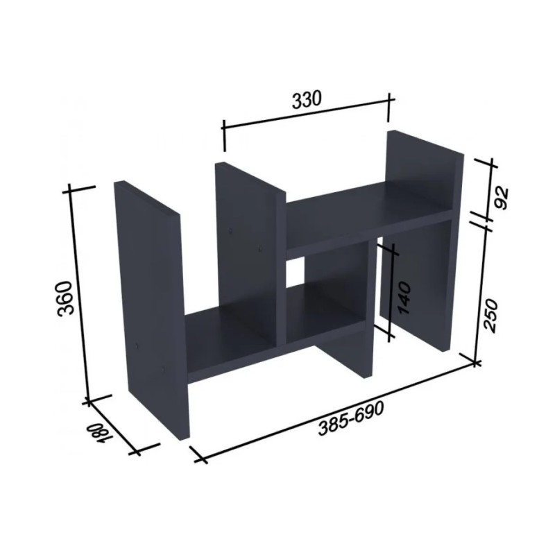 Настільний органайзер у стилі Loft (полиця-надставка)