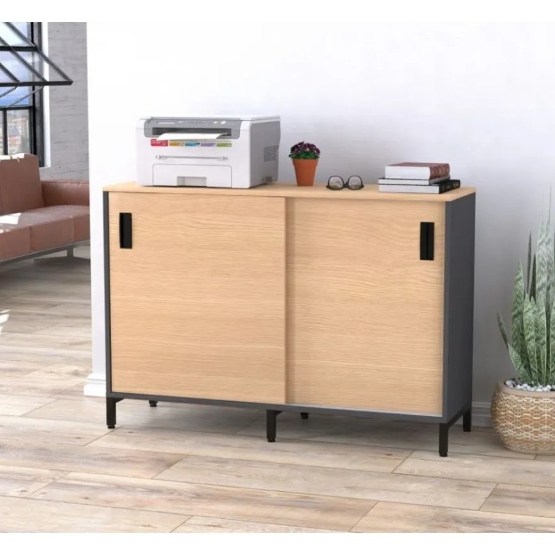 Тумба офісна LS-1200 — розсувні двері (120×83×40)