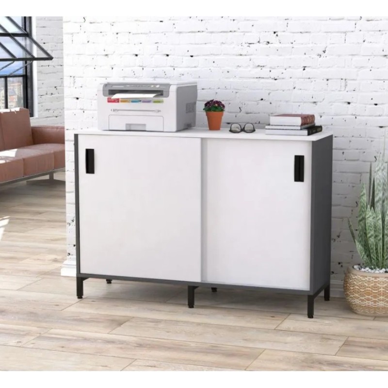 Тумба офісна LS-1200 — розсувні двері (120×83×40)