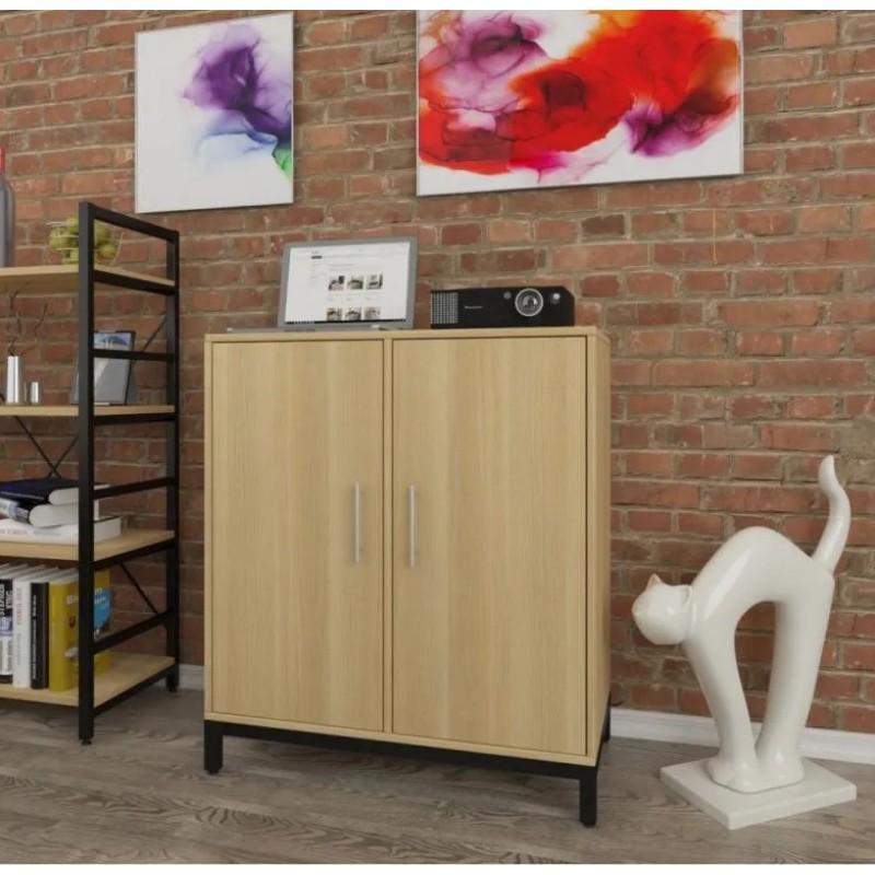 Тумба офісна L-800 T — 90×80×40, двухдверна