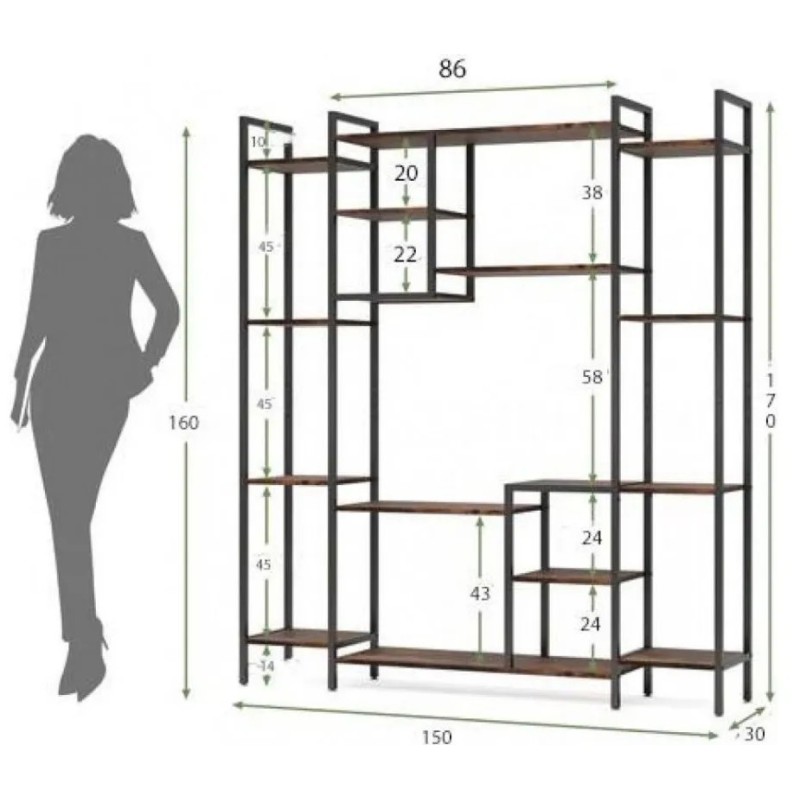 Стелаж-підставка для квітів Rack-275 (6 ярусів) від MSM