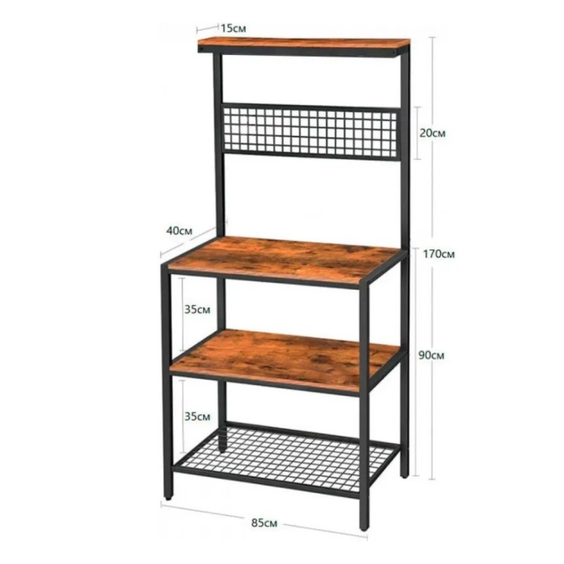 Металевий кухонний стелаж Rоck-192