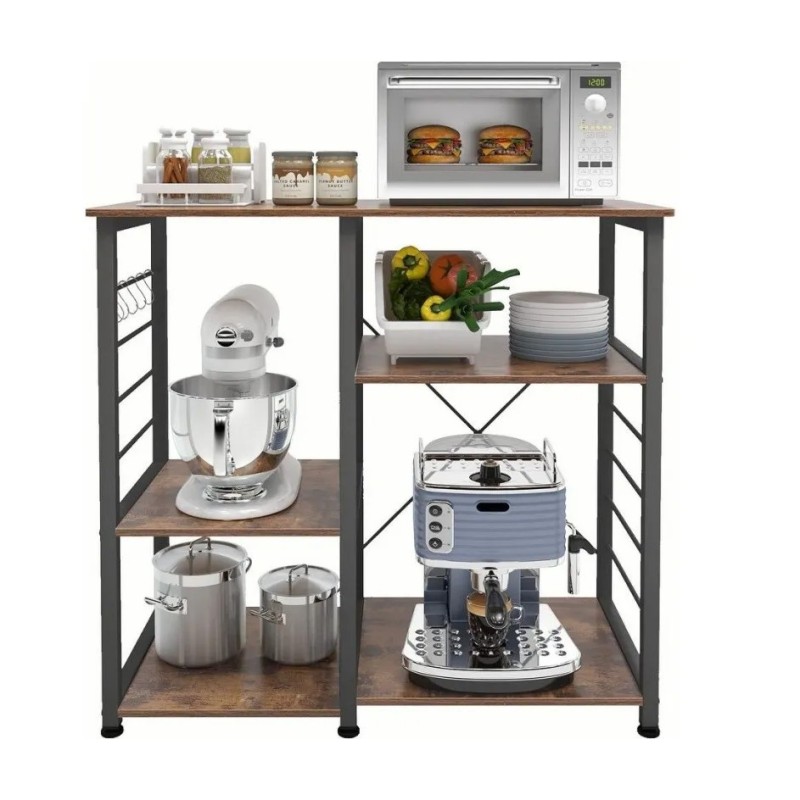 Kitchen stand Rack (90x40 cm) - a 3-tier rack with a reinforced frame