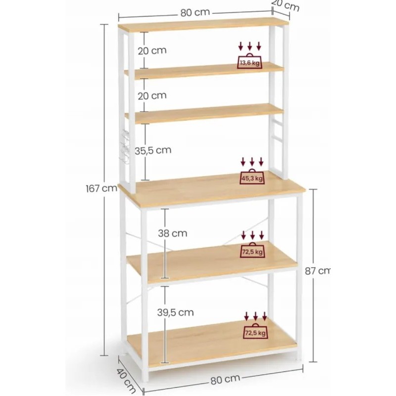 Vasagle CUSTOM kitchen rack is a universal organizer