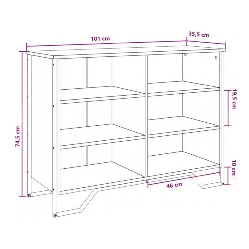 Kitchen shelf Ken in Loft style