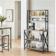 The Modern Black kitchen rack is a reliable loft design