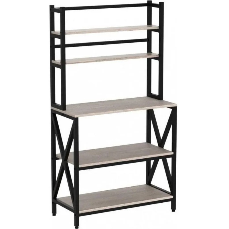 The Modern Black kitchen rack is a reliable loft design