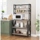 The Modern Black kitchen rack is a reliable loft design