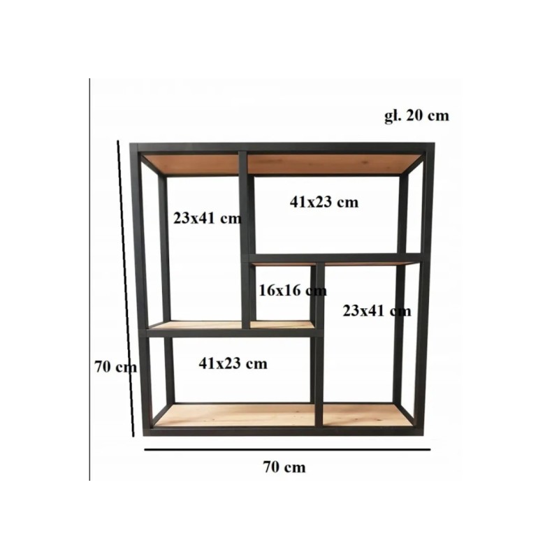 Книжкова настінна полиця  від МСМ