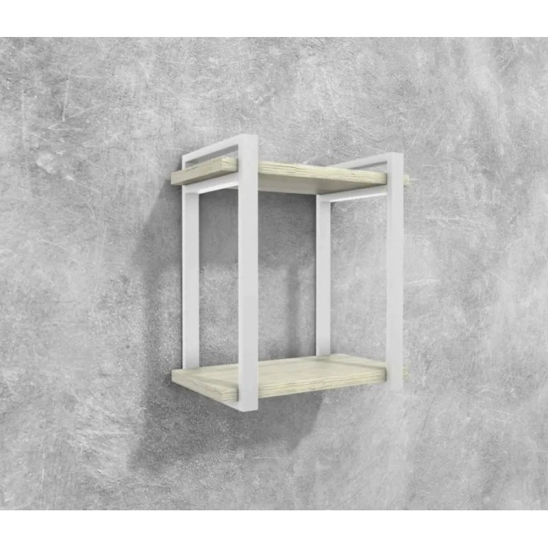 Полиця Айсберг LOFT-40/2 —  метал + ДСП