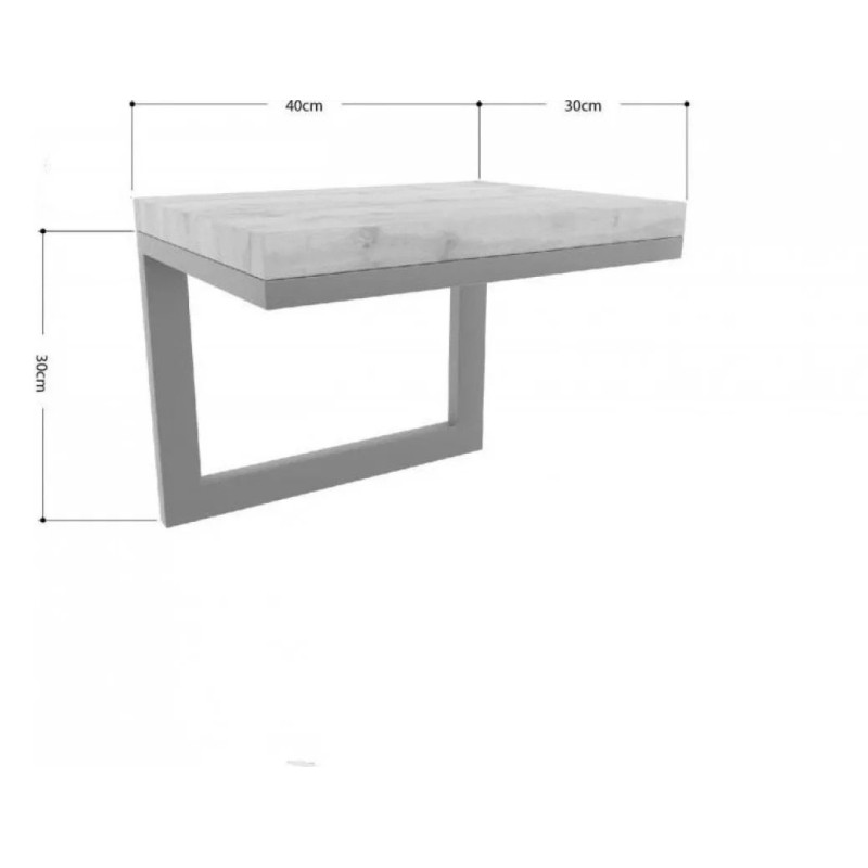 Настінна полиця Айсберг 40