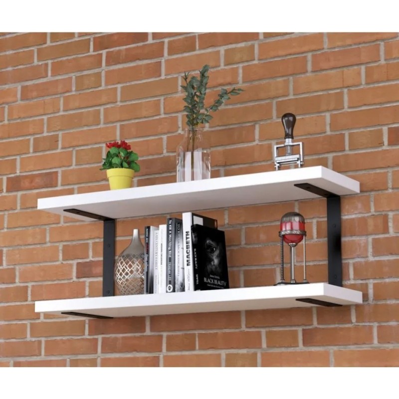 Полиця PL-C-32 — 2 полиці, металевий каркас