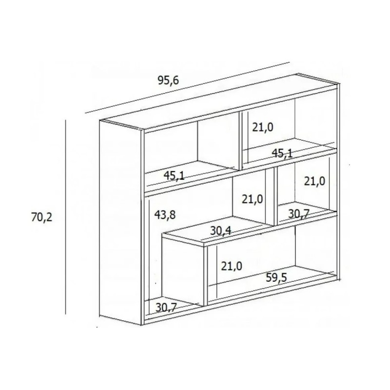 Настінна полиця Germio