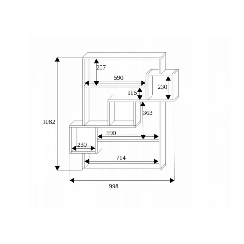 Підвісна полиця DAWID для іграшок та книг 
