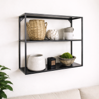 Настінна полиця металева (70×60×20 см)