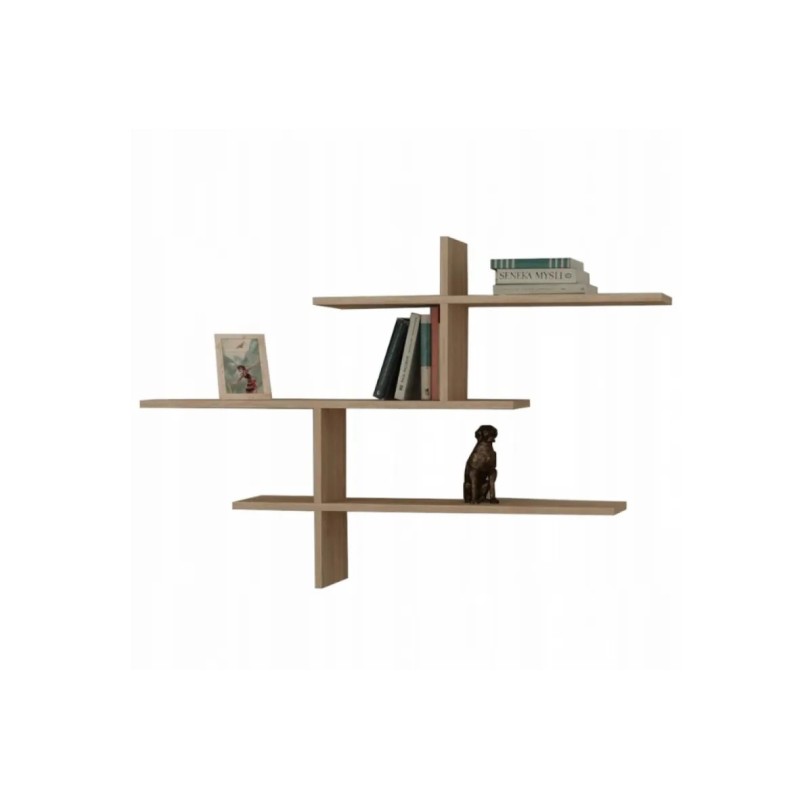 Настінна полиця для книг LEO Oak