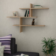 Настінна полиця для книг LEO Oak