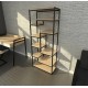 Loft стелаж для офісу з дсп та металу — 170×70×32 см