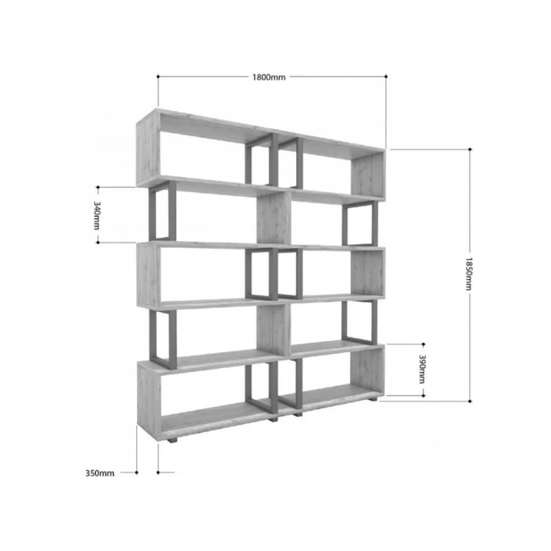 Стелаж Айсберг  180×190 см 