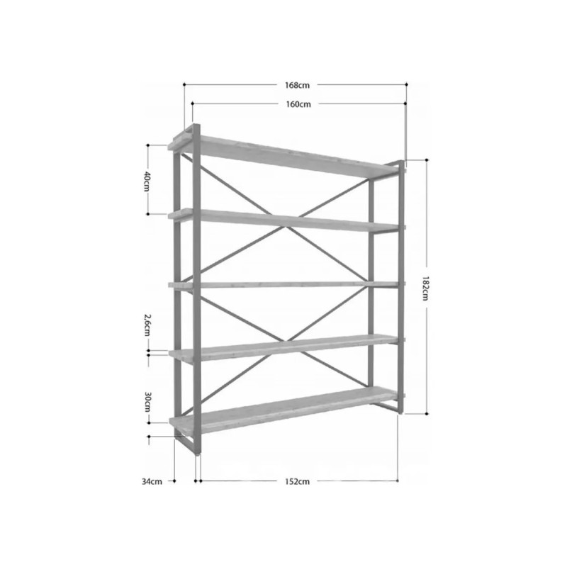 Iceberg Loft rack 160×182 cm