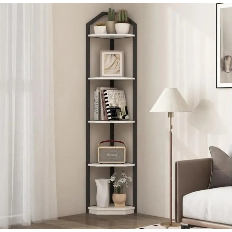 Кутовий стелаж Tieasha — 177×28,5×28,5 см, LOFT дизайн
