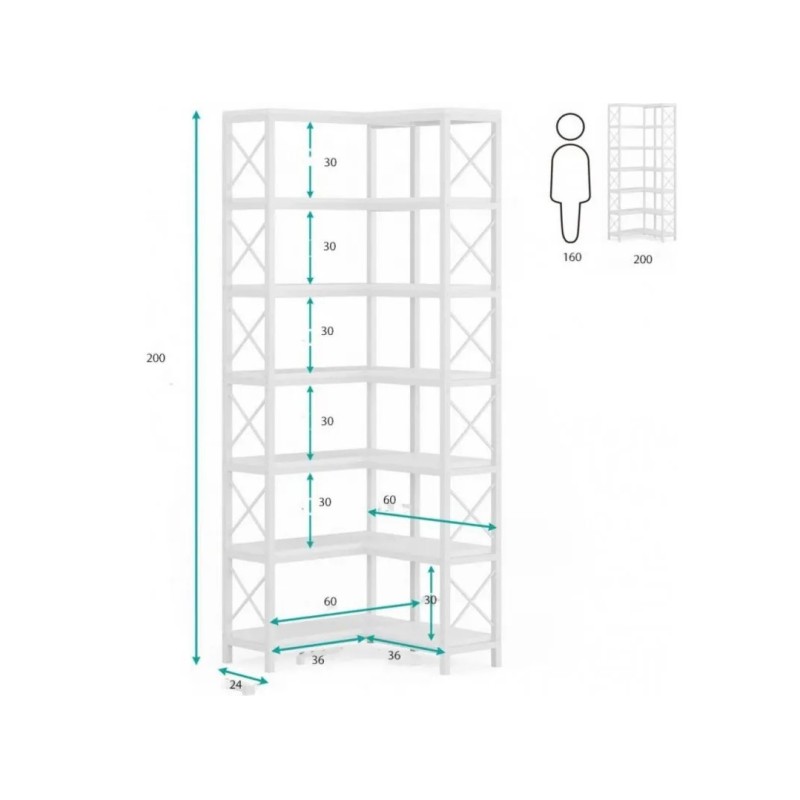 Стелаж RRR— відкритий LOFT-стелаж для дому та офісу