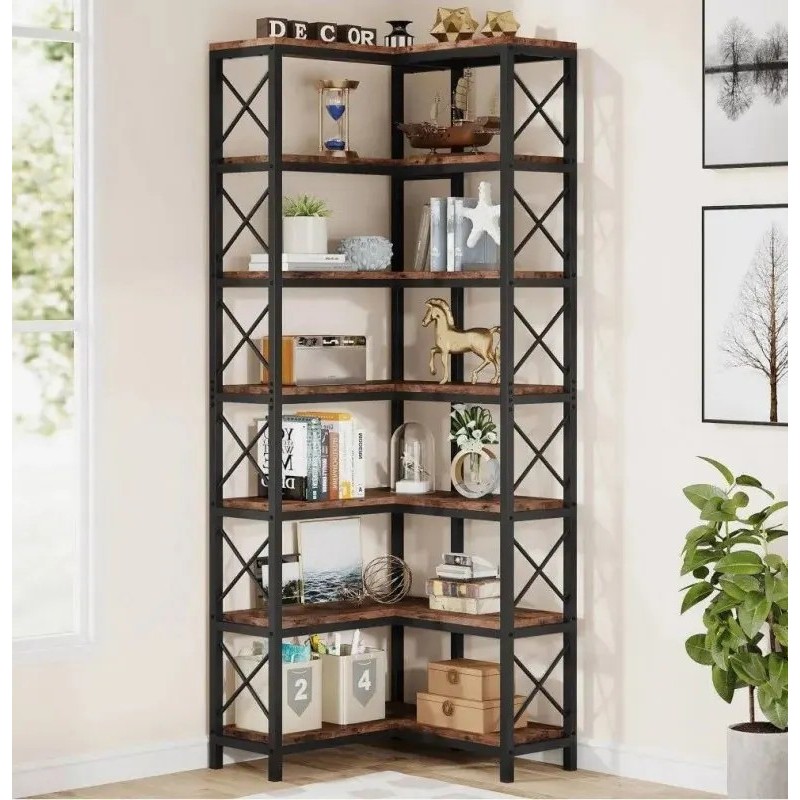 Стелаж кутовий, чорний метал