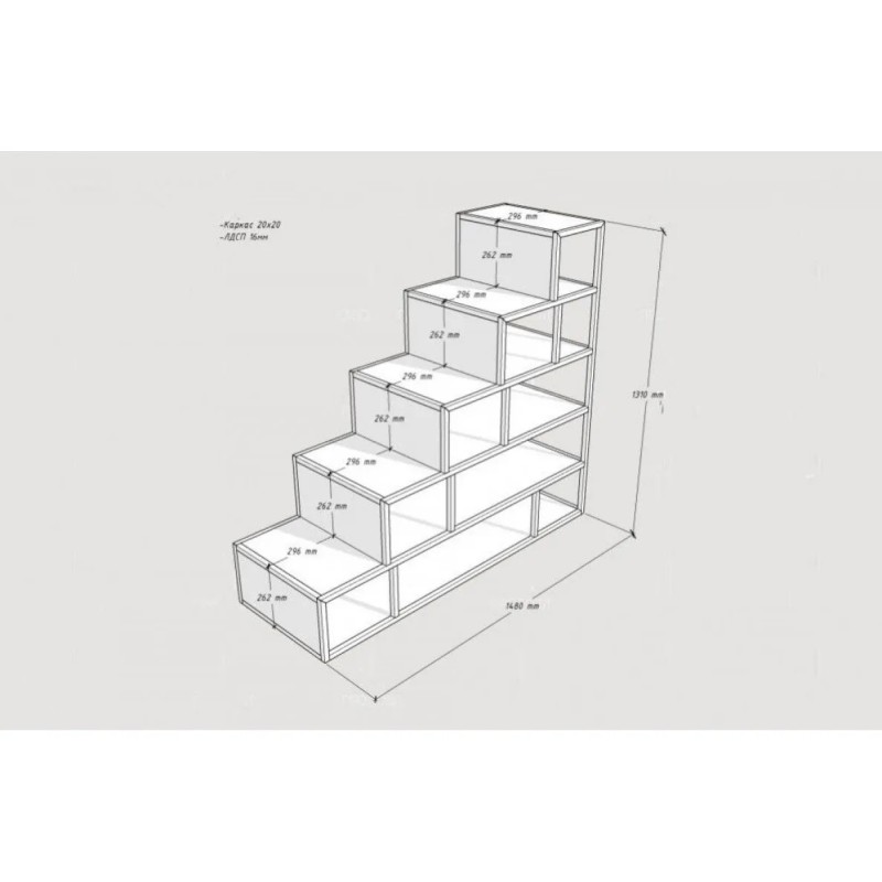 Сходи Аверса 44 MSM — надійні сходи для доступу до ліжка-горища чи антресолі