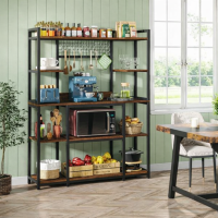 Стелаж для зберігання з 11 гачками 5-ярусний