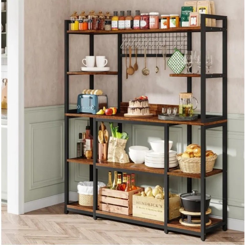 Кухонний стелаж з 11 гачками лофт — MSM LOFT