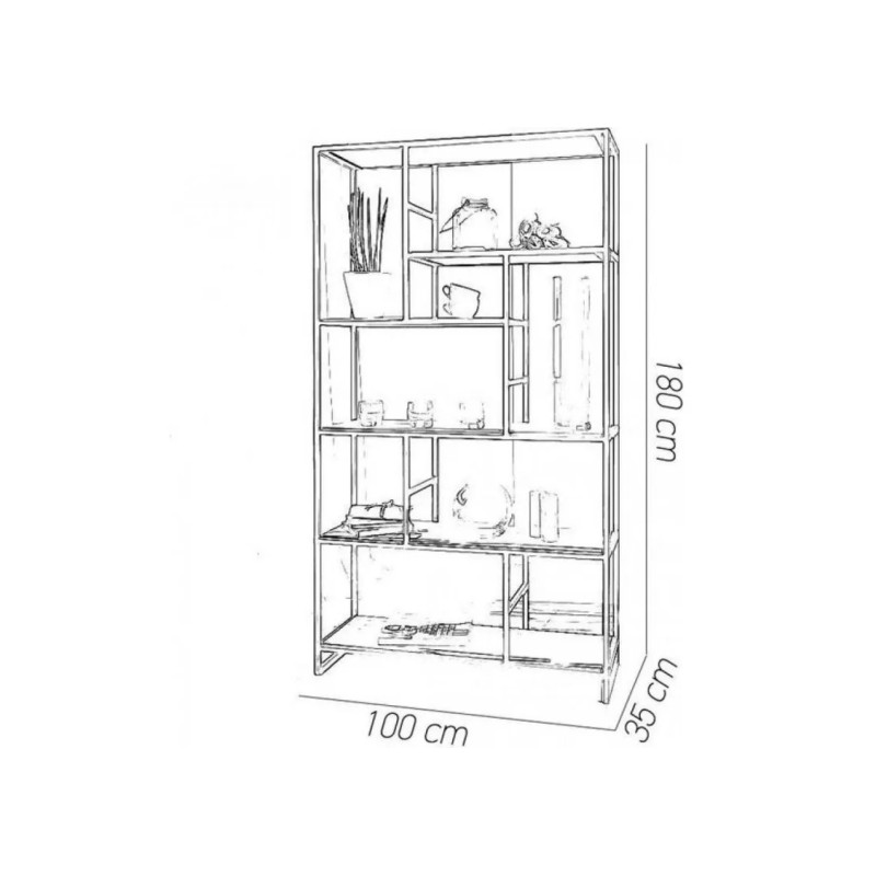 Стелаж Lucky — стиль роботи та зберігання в одному