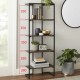 Стелаж Rock-115 для дому у стилі Loft — 5 полиць, каркас металевий