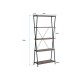 Стелаж СТЖ1122  5 полиць —  з чорним каркасом (180×80×30 см)