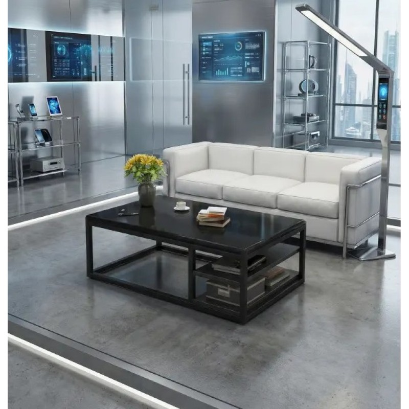 Журнальний столик —  із додатковими полицями